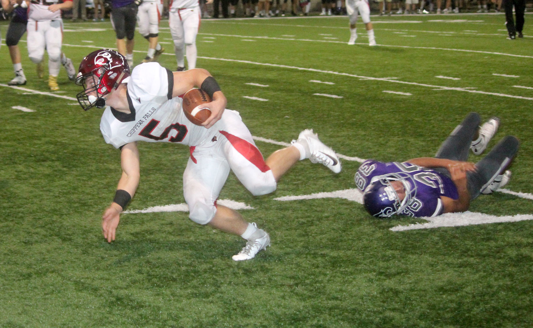Chi-Hi football at Eau Claire Memorial 9-14-18
